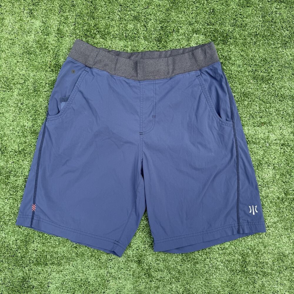 Rhone Men’s L Navy Blue Performance Athletic Shorts Stretch Drawstring 9"